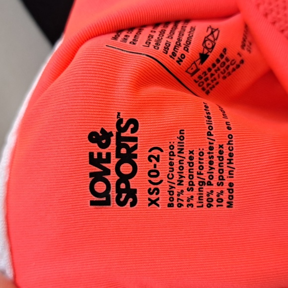 Love & Sports Cora/White 1 Piece Swim Suit. Size XS NWOT - Picture 6 of 7